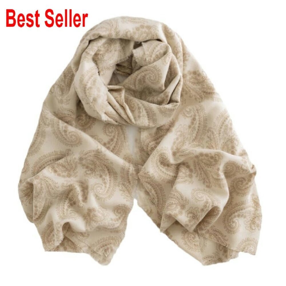 Cashmere Feel Leopard Print Shawl Scarf Elegant Winter Warm Wraps